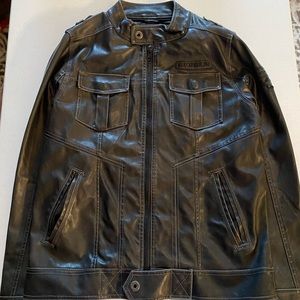 BKE synthetic leather jacket Medium